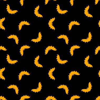 Halloween seamless neon bat silhouette pattern for wrapping paper and clothes print and fabrics and accessories and kids and festive. High quality illustration