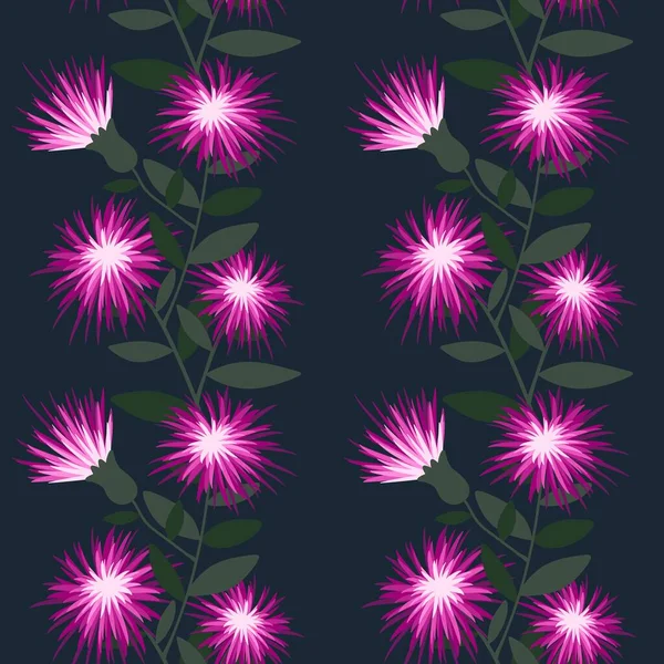 Floral Nahtlose Cartoon Blumenmuster Zum Einwickeln Von Papier Und Stoffen — Stockfoto