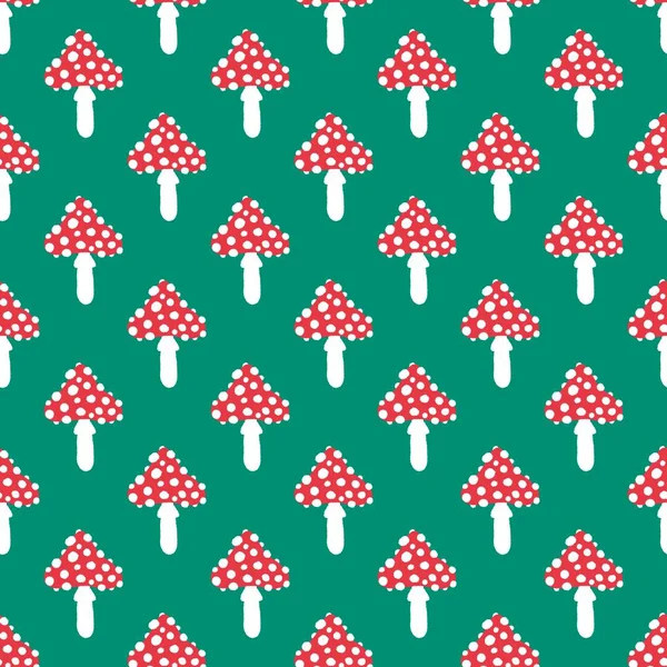 Autumn forest seamless cartoon mushrooms pattern for fabrics and kids and wrapping paper and linens and hobbies. High quality photo