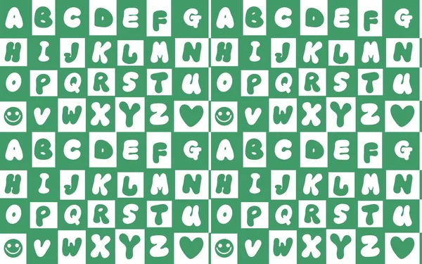 Modèle Alphabet Anglais Scolaire Pour Les Enfants Les Tissus Papier — Photo
