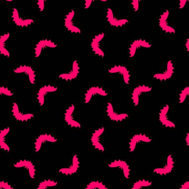 Halloween seamless neon bat silhouette pattern for wrapping paper and clothes print and fabrics and accessories and kids and festive. High quality illustration