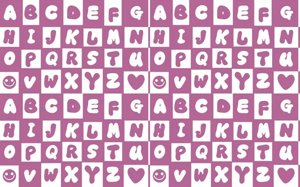 Modèle Alphabet Anglais Scolaire Pour Les Enfants Les Tissus Papier — Photo