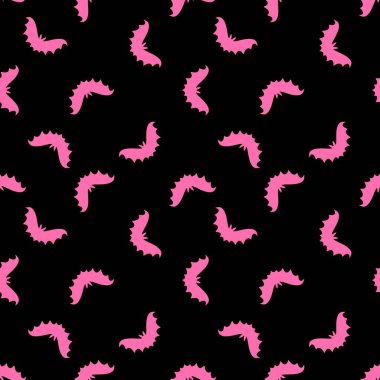 Halloween seamless neon bat silhouette pattern for wrapping paper and clothes print and fabrics and accessories and kids and festive. High quality illustration