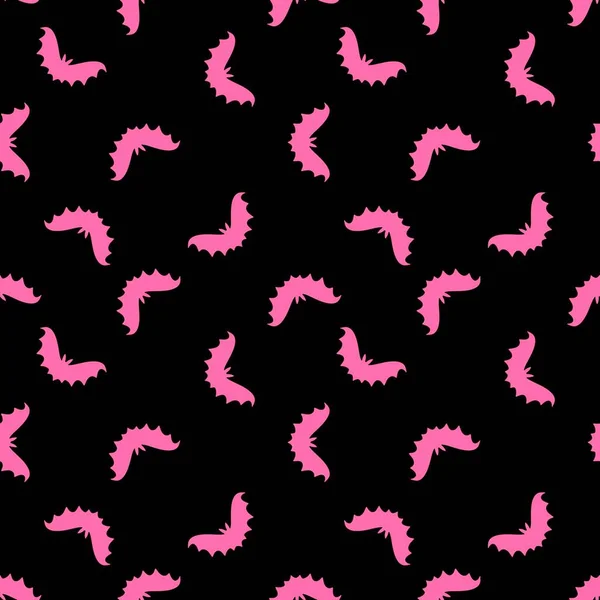 Halloween Seamless Neon Bat Silhouette Pattern Wrapping Paper Clothes Print — Fotografia de Stock