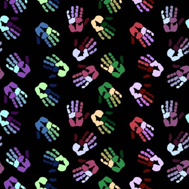 Okul, kumaşlar, çocuklar, hobiler, ambalaj kağıtları, defterler ve kıyafet baskıları için el izi olmayan takım çalışması. Yüksek kaliteli illüstrasyon