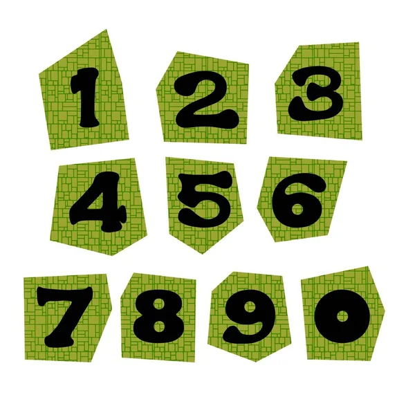 아이들 종이와 노트를 번호를 설정하 고품질 — 스톡 사진