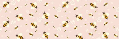 Kids seamless bee pattern for wallpaper and fabrics and textiles and packaging and gifts and cards and linens and wrapping paper. High quality photo