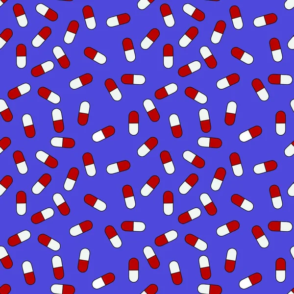 Medizin Nahtlose Pillen Muster Für Kinder Und Packpapier Und Kleidung — Stockfoto
