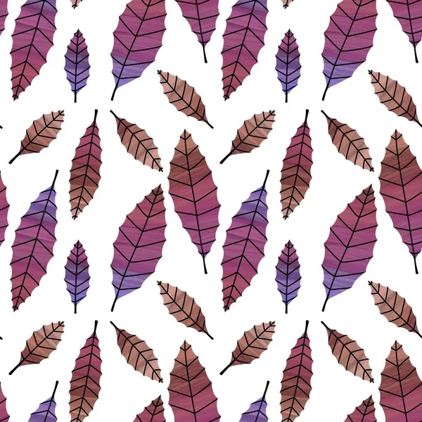 Autumn floral seamless cartoon leaves pattern for clothes print and kids and school accessories and notebooks and fabrics and wrapping. High quality illustration