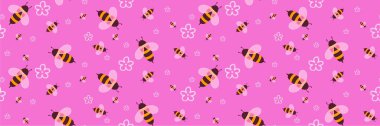 Kids seamless bee pattern for wallpaper and fabrics and textiles and packaging and gifts and cards and linens and wrapping paper. High quality photo