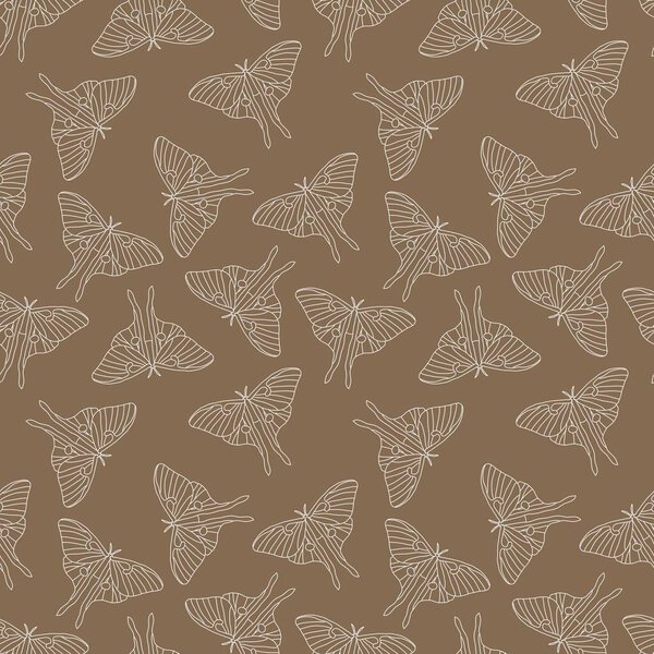 Luna moth seamseamless butterfly pattern for a wrapping paper and notebooks and summer weather print and kids. Высокое качество иллюстрации