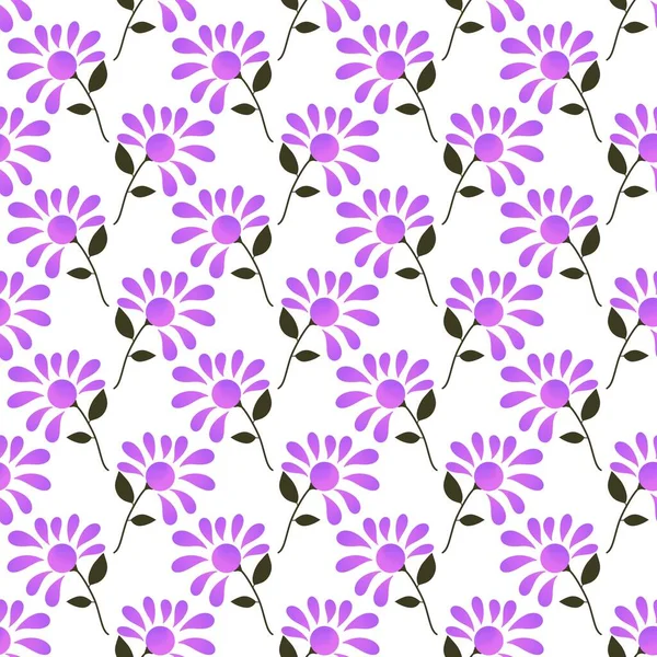 Simple Floral Seamless Ethnic Flower Pattern Accessories Wrapping Paper Clothes — Φωτογραφία Αρχείου