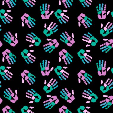 Okul, kumaşlar, çocuklar, hobiler, ambalaj kağıtları, defterler ve kıyafet baskıları için el izi olmayan takım çalışması. Yüksek kaliteli illüstrasyon