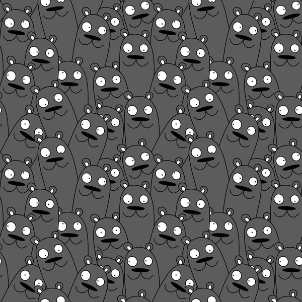 Halloween seamless cartoon bear monsters pattern for wrapping paper and clothes print and fabrics and accessories and kids. High quality illustration