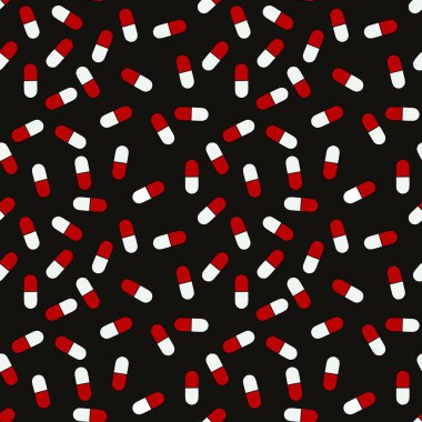 Çocuklar için ilaçsız hap deseni ve ambalaj kağıdı, giysi, ambalaj ve kumaş. Yüksek kalite fotoğraf