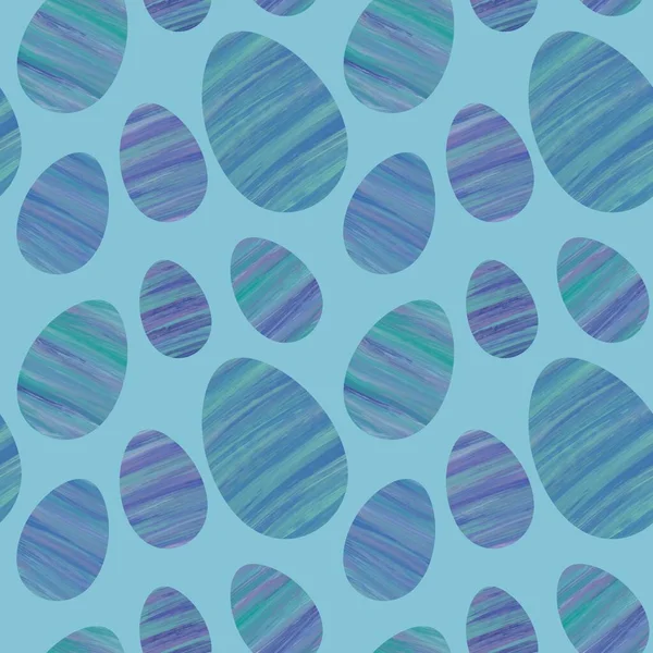 Spring Seamless Easter Coloured Eggs Pattern Wrapping Paper Notebooks Kids — Stock Photo, Image