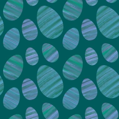 Paket kağıdı, not defteri, çocuklar, hobiler ve kıyafet baskısı için bahar, paskalya renksiz yumurta deseni. Yüksek kaliteli illüstrasyon