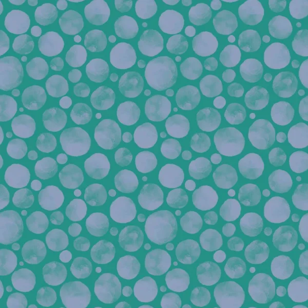 Polka Dots Watercolor Seamless Water Drops Pattern Fabrics Clothes Print — Stok fotoğraf