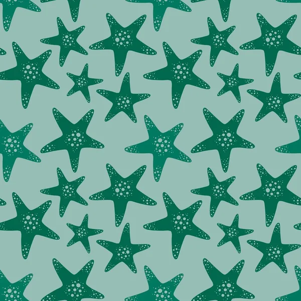 Summer Ocean Seamless Sea Star Pattern Clothes Print Accessories Kids — Stock fotografie