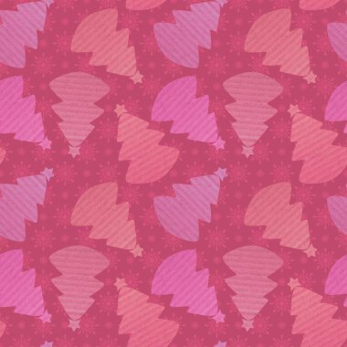 Noel ağacı ambalaj kağıdı, kıyafet baskısı, şenlikli aksesuarlar, çocuk defterleri ve Noel kumaşları için kusursuz yeni yıl deseni. Yüksek kalite fotoğraf