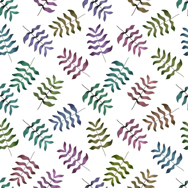 Summer Floral Seamless Palms Leaves Pattern Clothes Print Kids Accessories — Zdjęcie stockowe