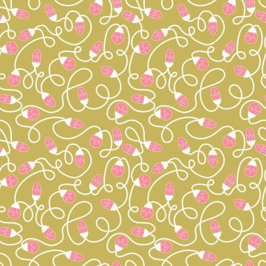 Noel fikri ambalajsız ampul deseni ve çocuklar kumaş, kıyafet baskısı, aksesuarlar ve defterler. Yüksek kaliteli illüstrasyon