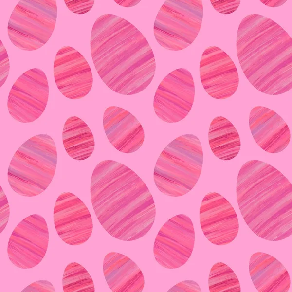 Lente Naadloze Pasen Gekleurde Eieren Patroon Voor Het Inpakken Van — Stockfoto