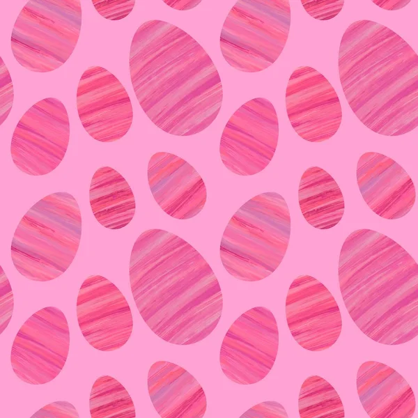 Spring Seamless Easter Coloured Eggs Pattern Wrapping Paper Notebooks Kids — Stock Photo, Image