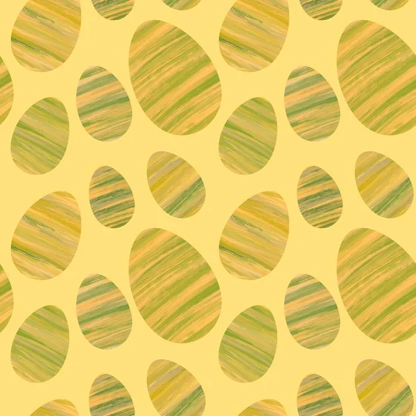 Spring Seamless Easter Coloured Eggs Pattern Wrapping Paper Notebooks Kids — Stock Photo, Image