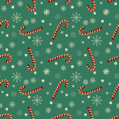 Winter festive seamless Christmas mint candy pattern for kids clothes print and accessories and notebooks and wrapping paper and new year gift box. High quality illustration