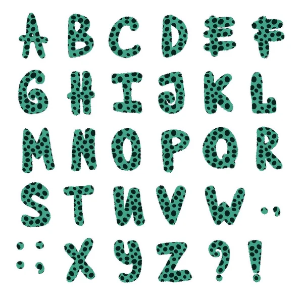 Set English Cartoon Alphabet Stickers Kids School Accessories Notebooks Fabrics — Foto de Stock