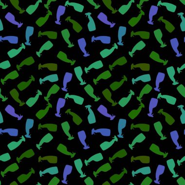 Cartoon silhouette seamless spray bottle washing pattern for Covid-19 accessories and notebooks and wrapping paper and fabrics. High quality illustration
