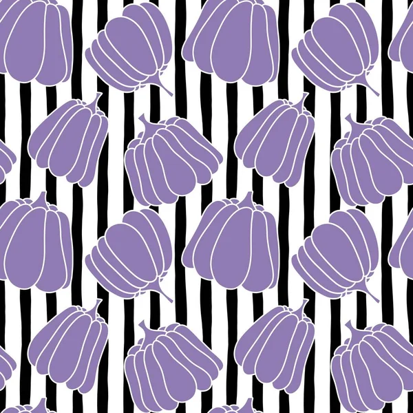 Autumn cartoon line art seamless pumpkins pattern for clothes print and wrapping paper and notebooks and kids accessories and fabrics. High quality illustration