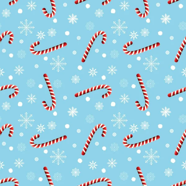 Winter Festive Seamless Christmas Mint Candy Pattern Kids Clothes Print — Stock Fotó