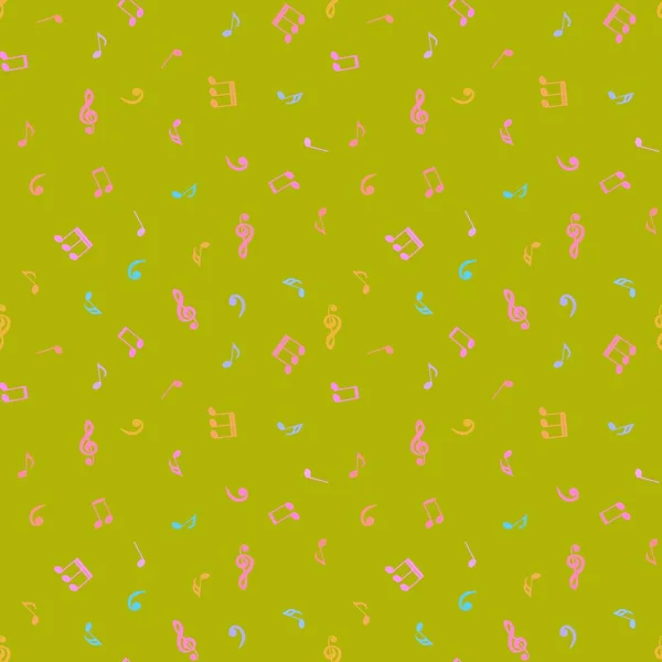 Abstract Sign Symbols Seamless Music Notes Pattern Wrapping Paper Kids — Fotografia de Stock