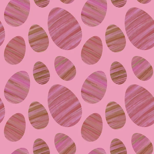 Spring Seamless Easter Coloured Eggs Pattern Wrapping Paper Notebooks Kids — Stock Photo, Image