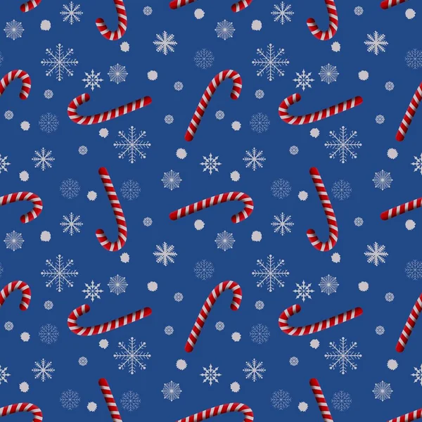 Winter Festive Seamless Christmas Mint Candy Pattern Kids Clothes Print — Stockfoto