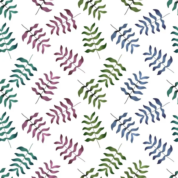 Summer Floral Seamless Palms Leaves Pattern Clothes Print Kids Accessories — Zdjęcie stockowe