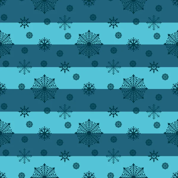 Winter Seamless Snowflakes Stripes Pattern Fabrics Wrapping Paper Clothes Print — Stockfoto