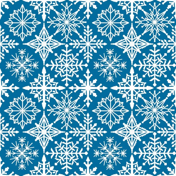 Winter Seamless Snowflakes Stripes Pattern Fabrics Wrapping Paper Clothes Print — Fotografia de Stock