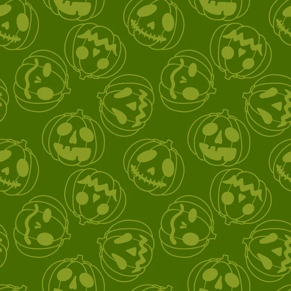 Autumn Cartoon Line Art Seamless Pumpkins Pattern Clothes Print Wrapping — Fotografia de Stock