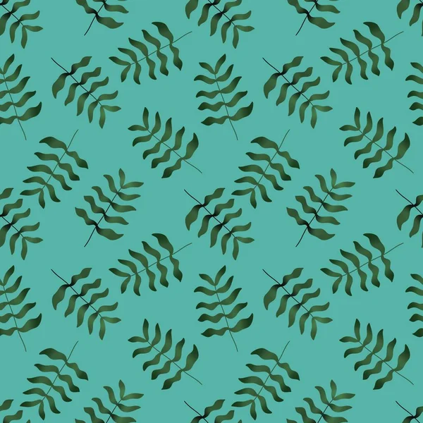 Summer Floral Seamless Palms Leaves Pattern Clothes Print Kids Accessories — Stockfoto