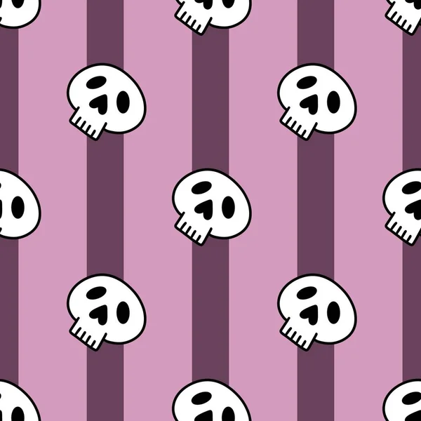 Cartoon Halloween Seamless Stripes Sculls Pattern Wrapping Paper Kids Accessories — 스톡 사진