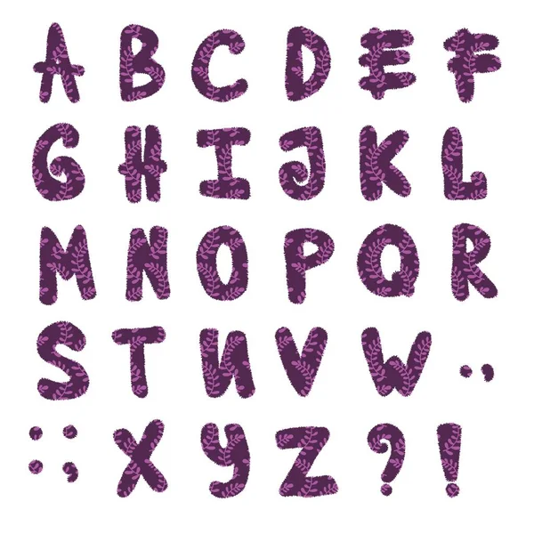 Set Alphabet Dessin Animé Anglais Pour Autocollants Enfants Accessoires Scolaires — Photo