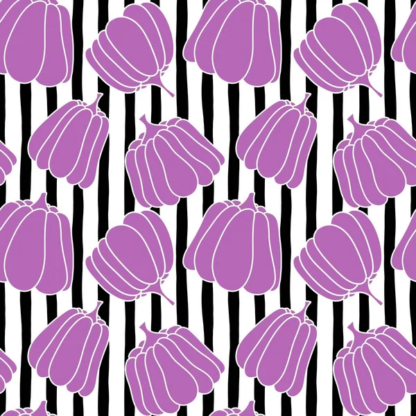 Autumn cartoon line art seamless pumpkins pattern for clothes print and wrapping paper and notebooks and kids accessories and fabrics. High quality illustration