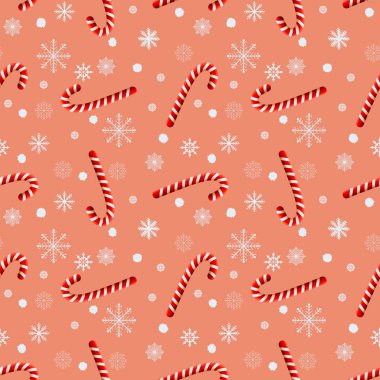 Winter festive seamless Christmas mint candy pattern for kids clothes print and accessories and notebooks and wrapping paper and new year gift box. High quality illustration