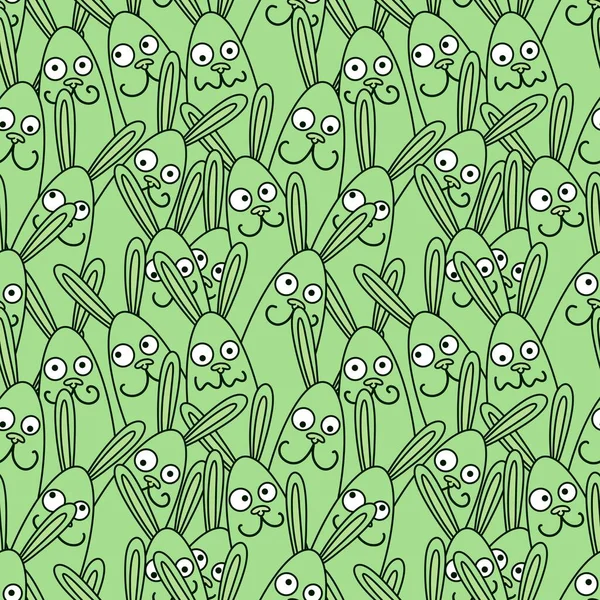 Cartoon animals seamless doodle rabbit pattern for new 2023 year wrapping paper and Christmas clothes print and kids accessories and Easter and notebooks and fabrics. High quality illustration