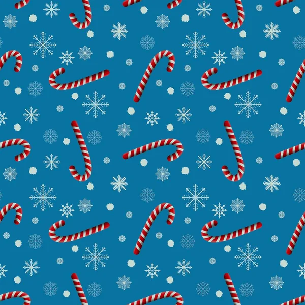 Winter Festive Seamless Christmas Mint Candy Pattern Kids Clothes Print — Foto Stock