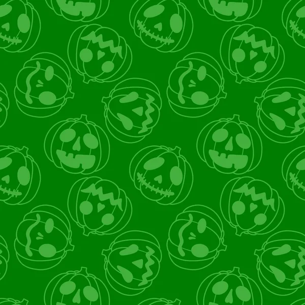 Autumn Cartoon Line Art Seamless Pumpkins Pattern Clothes Print Wrapping — стоковое фото