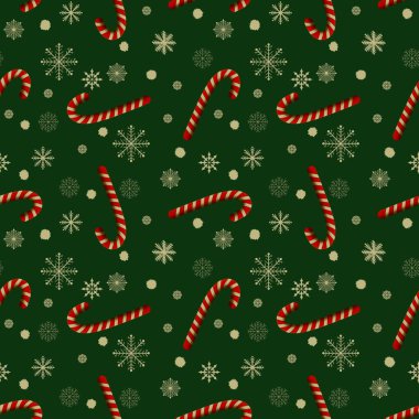 Winter festive seamless Christmas mint candy pattern for kids clothes print and accessories and notebooks and wrapping paper and new year gift box. High quality illustration